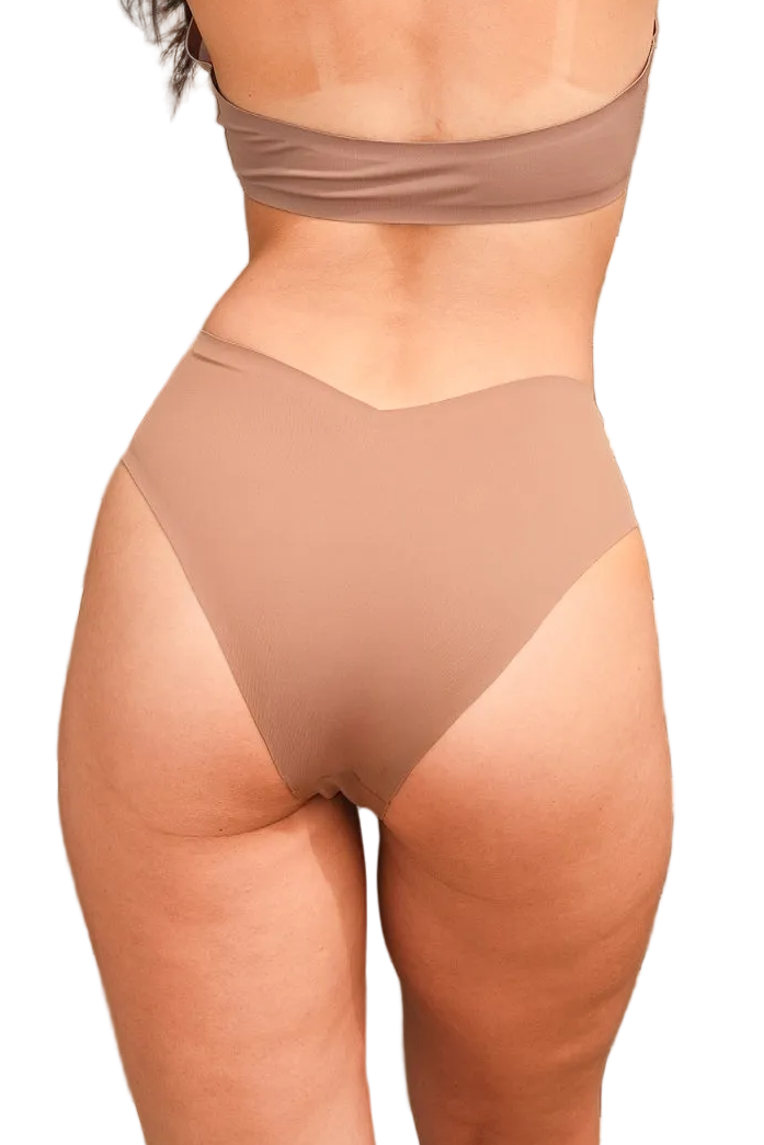 Jennings V-Cut High-Waisted Bikini Bottom