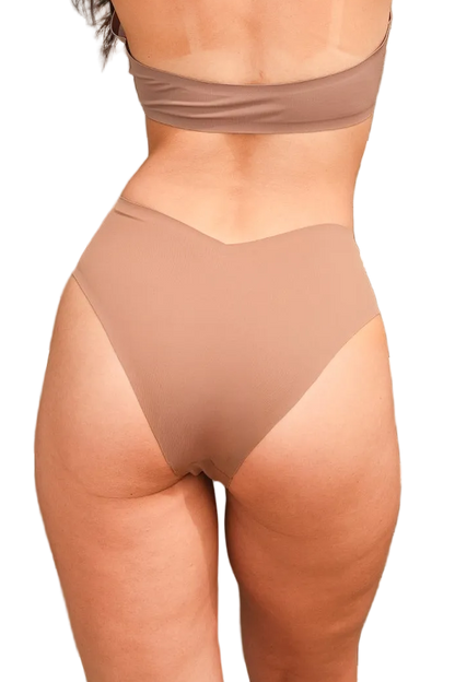 Jennings V-Cut High-Waisted Bikini Bottom